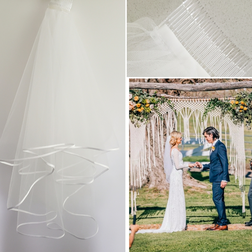 Veil on a comb
